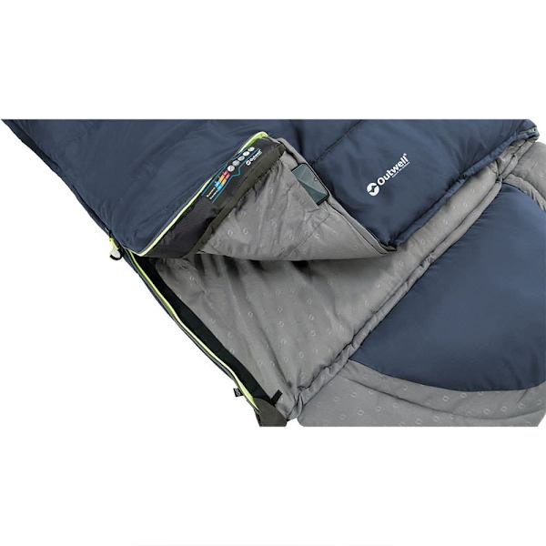 Outwell Sovsäck Contour Lux Blå Long / Left Zipper