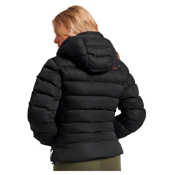 Superdry Vadderad Jacka Microfibre Svart S Kvinna