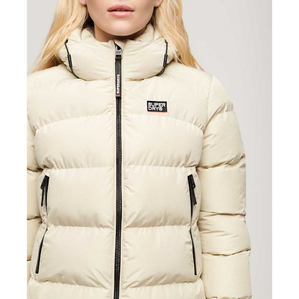 Superdry Sports Jacka Beige M Kvinna