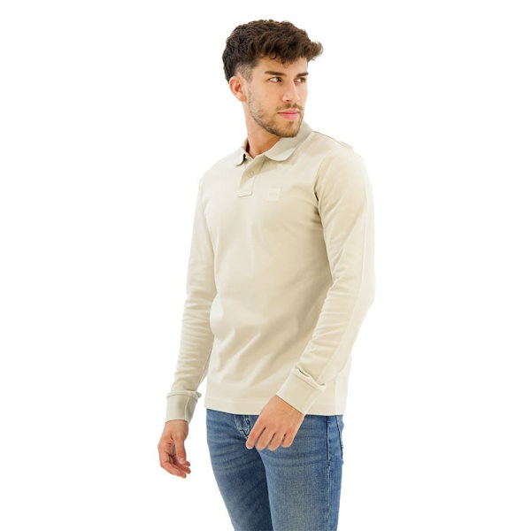 Boss Passerby 10256683 Pitkähihainen Polopaita Beige 2XL Mies