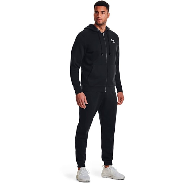 Under Armour Sweatshirt Med Full Dragkedja Essential Fleece Svart XL / Regular Man