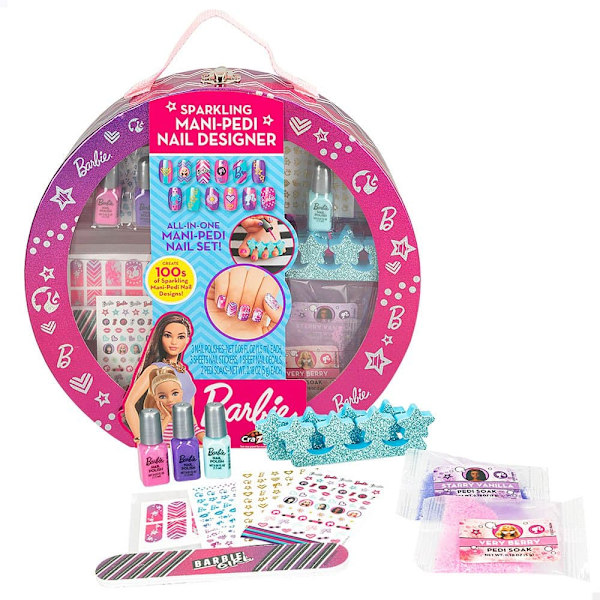 Cra-z-art Manikyyri-ja Pedikyyrikotelo Lisätarvikkeet Barbie Pinkki