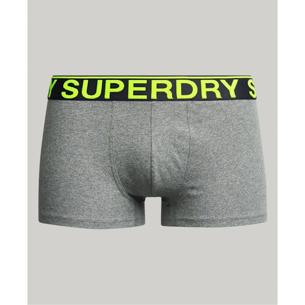 Superdry Boxare Trunk 3 Enheter Grå S Man