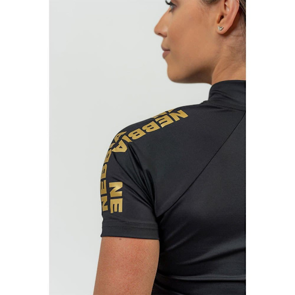 Nebbia Kompressiopaita Compression Zipper Intense Ultimate Gold Musta M Nainen