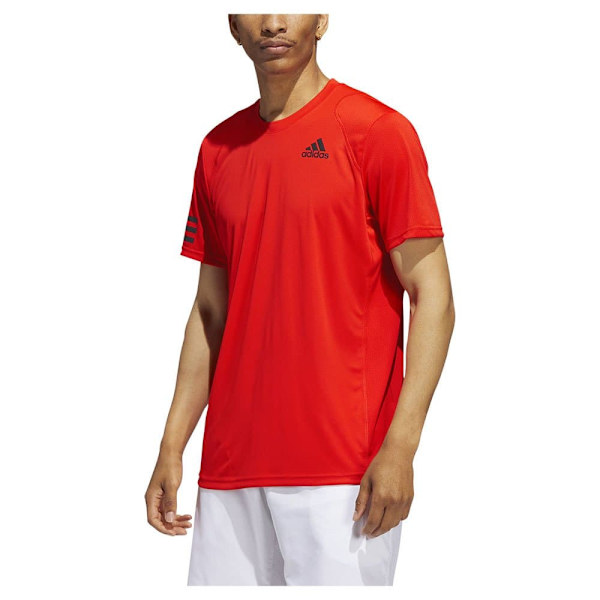 Adidas Kortærmet T-shirt Club 3 Stripe Orange XL Mand