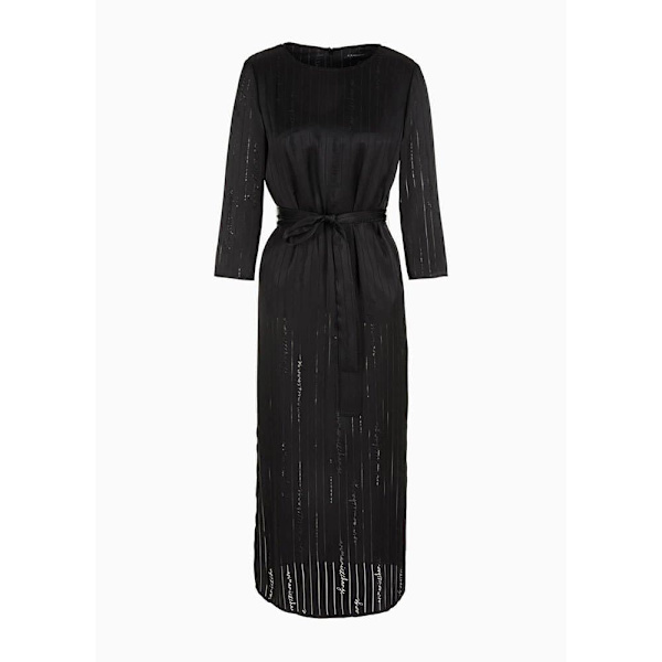 Armani Exchange Langærmet Lang Kjole 6rya11_yn2kz Sort XL Kvinde