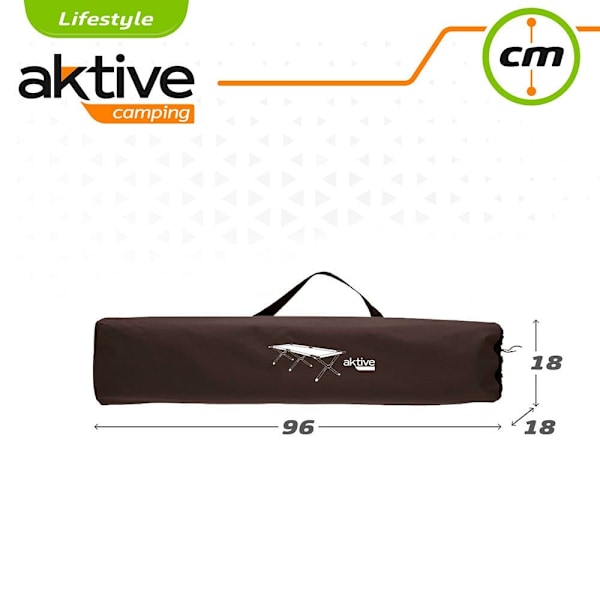 Aktive Campingseng 190x64 Cm Sort