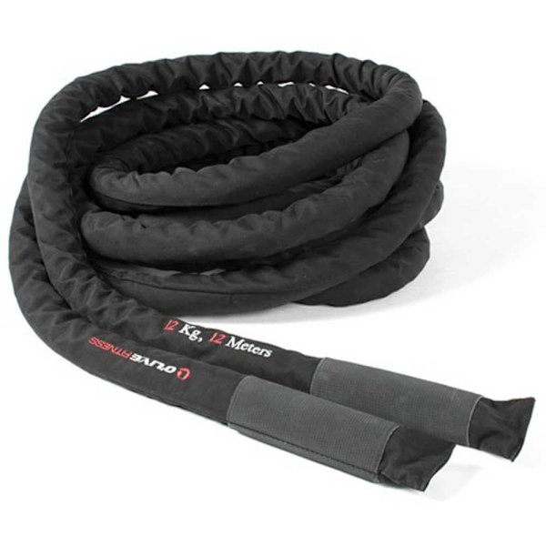 Olive Battle Rope With Nylon Cover 12 M Sort 12 kg
