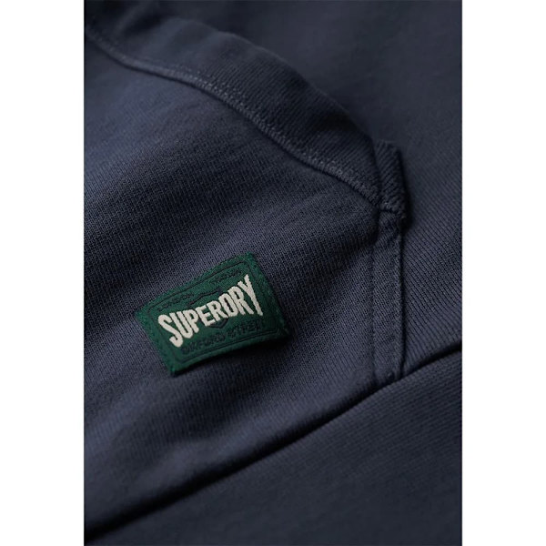 Superdry Copper Label Chest Tröja Med Huva Blå 3XL Man