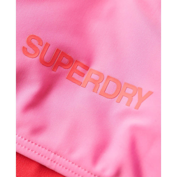 Superdry Logo Bandeau Bikinitopp Rosa S Kvinna