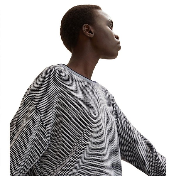 Tom Tailor Sweater 1033125 Hvid,Sort XS Kvinde