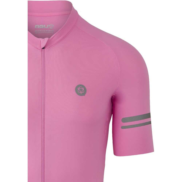 Agu Solid Performance Korta ärmar Cykeltröja Rosa L Man