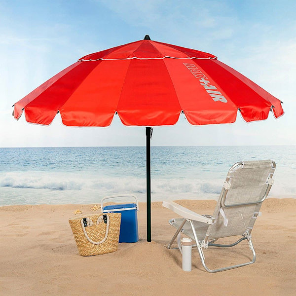 Aktive Antivition Beach Med Tiltbar Mast 195 Cm Orange