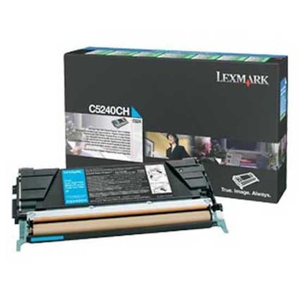 Lexmark Korkean Kapasiteetin Väriaine C5240ch Sininen