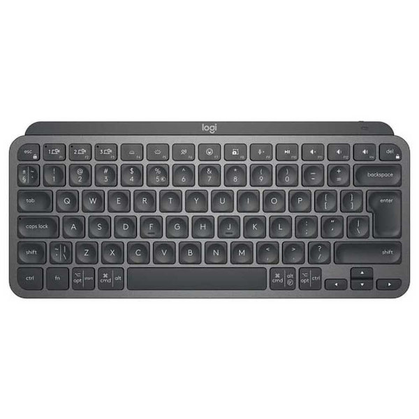 Logitech Trådløst Tastatur Mx Sort German QWERTZ Grafit