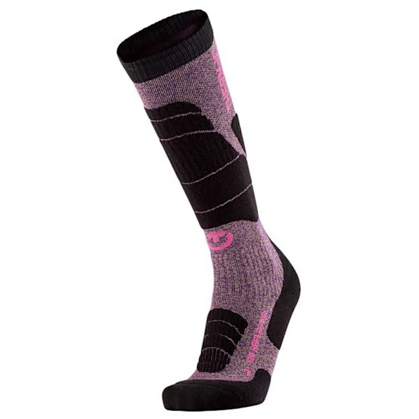 Therm-ic Sokker Ski Merino Reflective Sort,Rosa EU 39-40 Kvinde