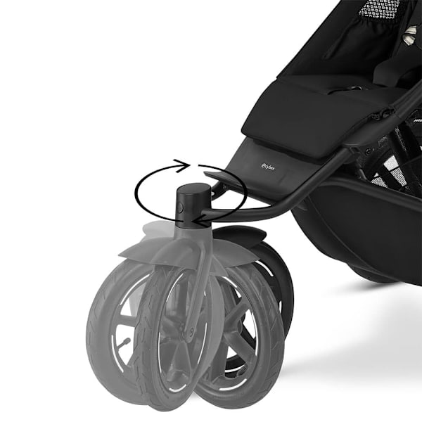 Cybex Avi Spin Kolmipyörärattaat Musta
