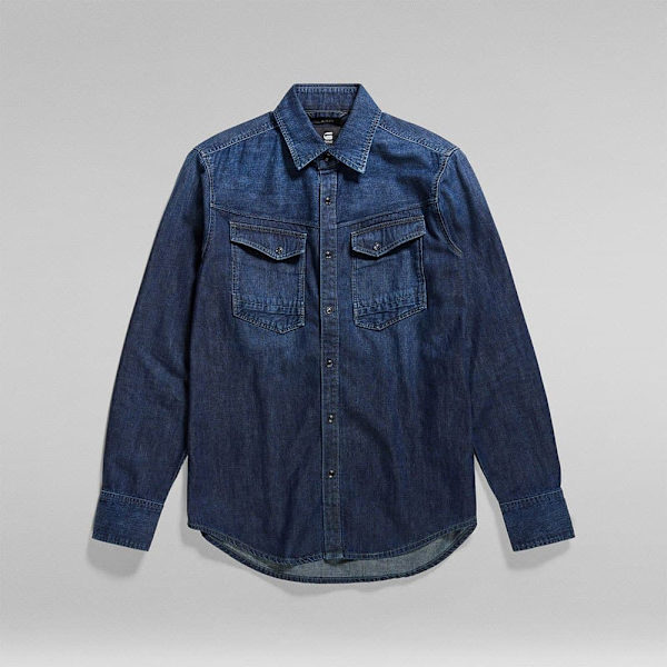 G-star D23616-d252 Slim Fit Pitkähihainen Paita Sininen S Mies