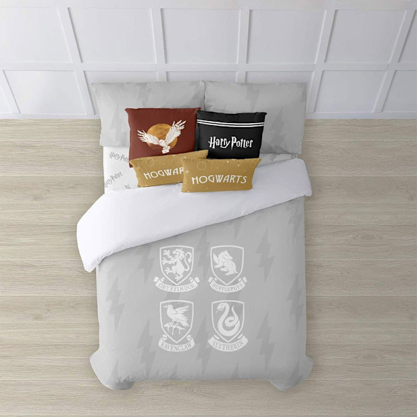 Play Fabrics Pohjoismainen Kotelo Hogwarts-kilpien Napeilla 135/140 220x240 Cm
