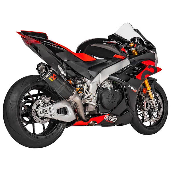 Akrapovic Titanium Ja Carbon Slip On-äänenvaimennin Aprilia Rsv4 1100 21-22 Ref:s-a10so13-rc Hopeinen
