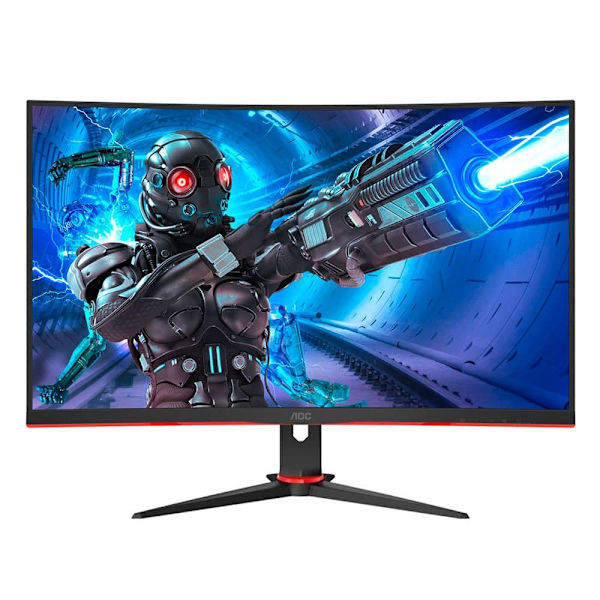 Aoc Övervaka C32g2ze 31.5´´ Full Hd Wled Svart One Size / EU Plug Svart, Röd