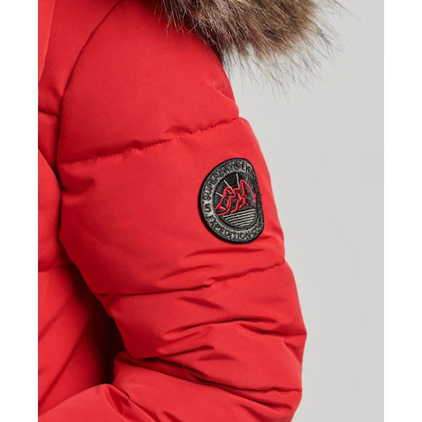Superdry Pufferjacka Everest Longline Röd XS Kvinna