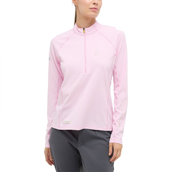 Haglofs L.i.m Tempo Trail Halv Lynlås Sweatshirt Rosa M Kvinde