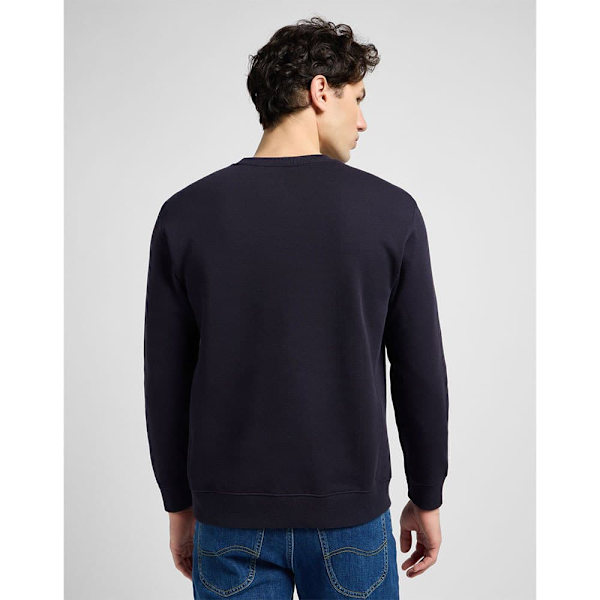 Lee Plain Crew Tröja Svart 5XL / Regular Man