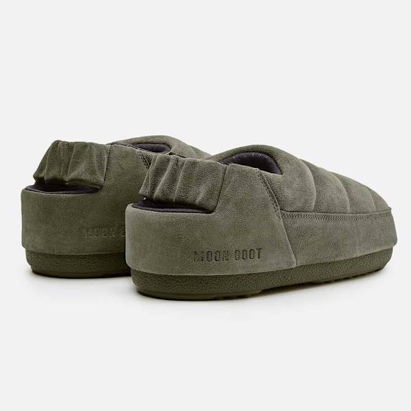 Moon Boot Sandaler Band Suede Grönt EU 39-40 Man