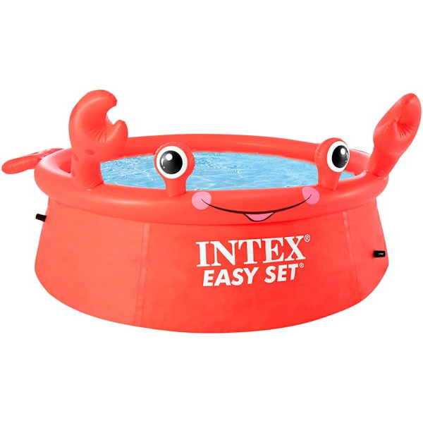 Intex Krabbe Easy Set 183x51 Cm Pool Rød 183 x 51 cm