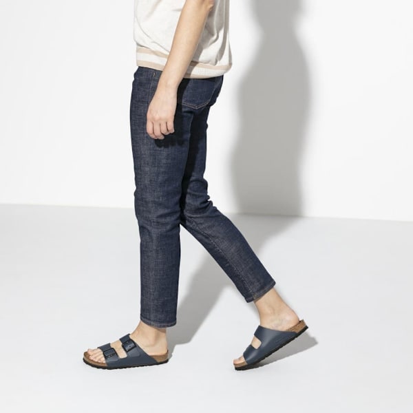 Birkenstock Arizona Natural Lädersandaler Blå EU 38 Pojke
