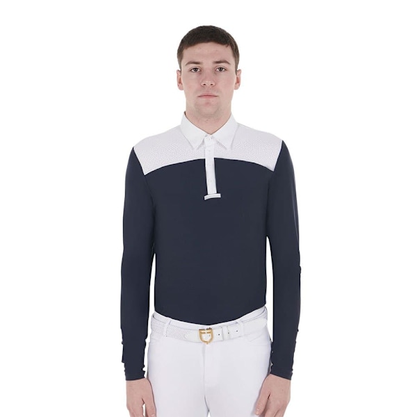 Equestro Jersey Buttons Pitkähihainen Polopaita  L
