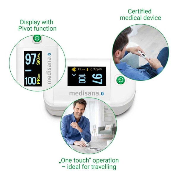 Medisana Pulssioksimetri Pm 100 Connect Kirkas