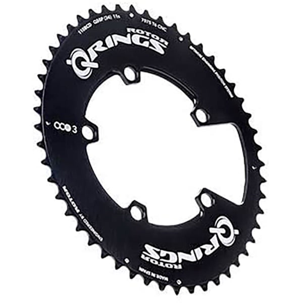 Rotor Oval Kædering Til Outer Aero 5b 110 Bcd 44/42 Sort 55t
