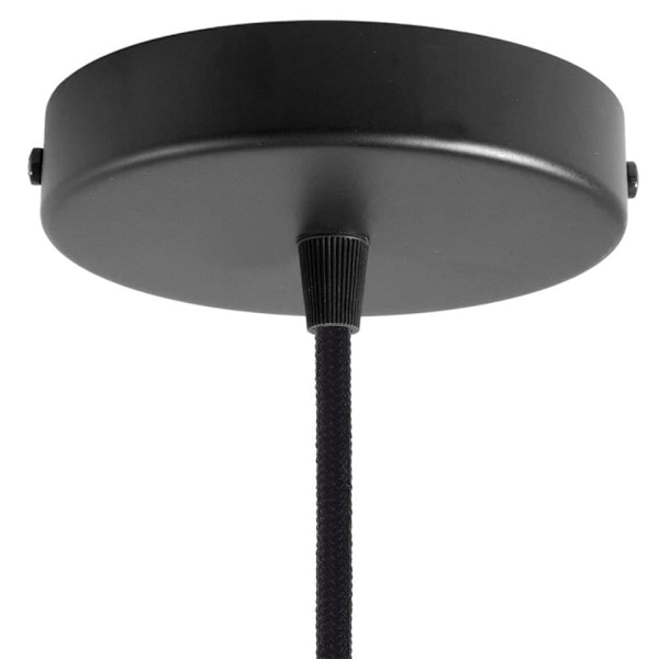 Creative Cables Tekstil Hængende Lampe Ghostbell Xl 1.2 M Sort