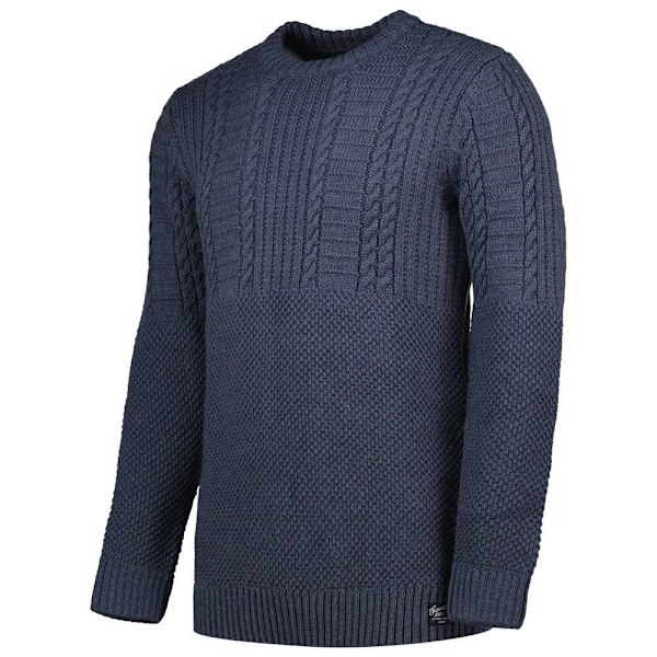Superdry Jacob Cable Trøje Blå L Mand