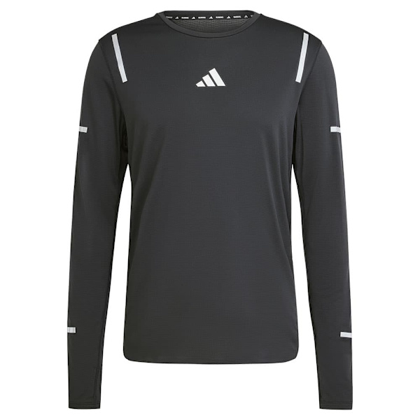 Adidas Ultimate Running Reflective T-shirt Med Lange ærmer Sort S Mand