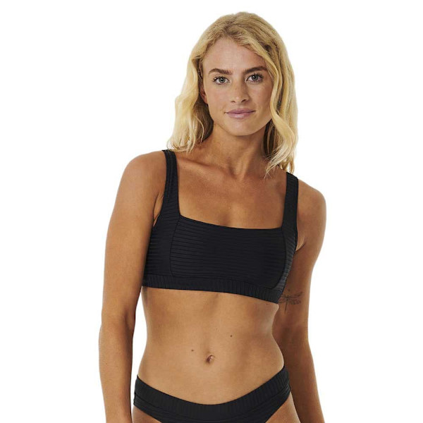 Rip Curl Premium Surf D-dd Crop Bikinitop Sort XS Kvinde