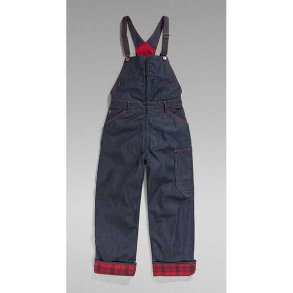 G-star Jumpsuit E Lined Bib Overall Blå M Kvinde