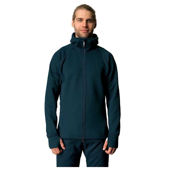 Houdini Mono Air Fleecejakke Med Hætte Blå 2XL Mand