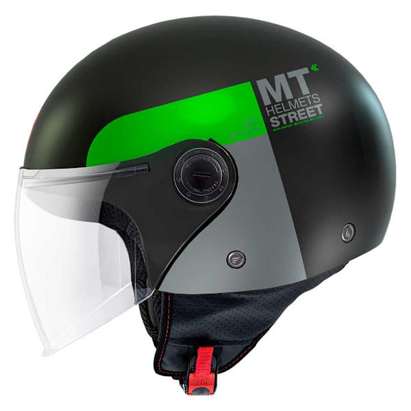 Mt Helmets Åben Ansigtshjelm Street S Inboard Sort L