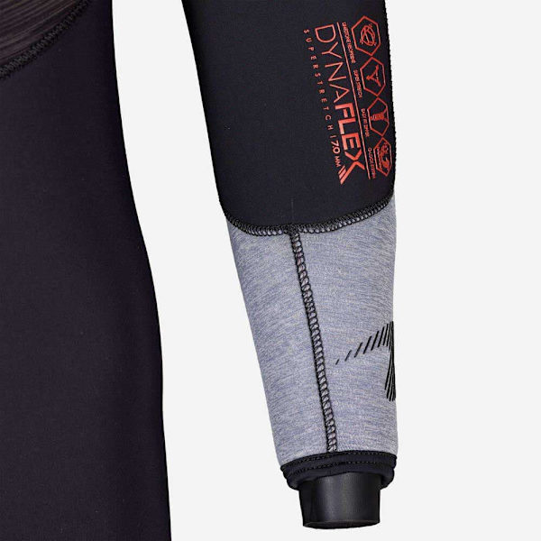 Aqualung Kvinde Dynaflex Fs Fz 7 Mm Sort ML