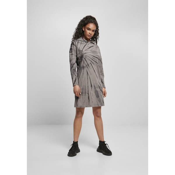 Urban Classics Oversized Hættekjole Tie-dye Sort S Kvinde
