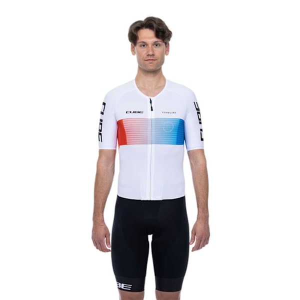 Cube Teamline Racerdragt Hvid 2XL Mand