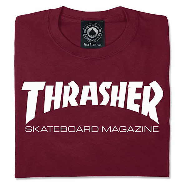 Thrasher Kortärmad T-shirt Skate Mag Röd S Man