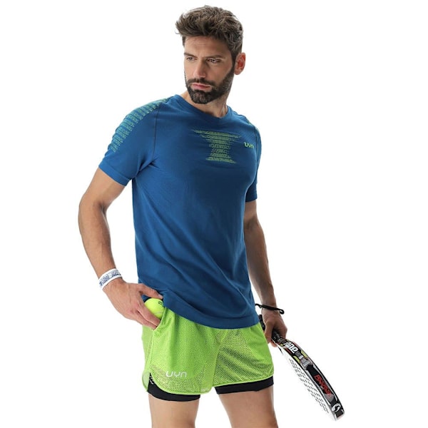 Uyn Kortärmad T-shirt Padel Series Smash Blå M Man