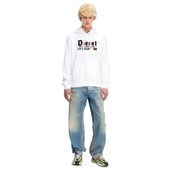 Diesel S Ginn K45 Huvtröja Vit L Man