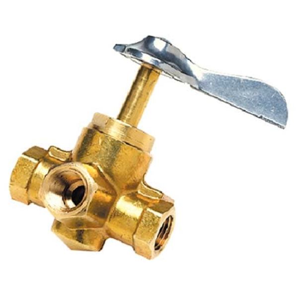 Seachoice Three Way Fuel Line Valve Keltainen