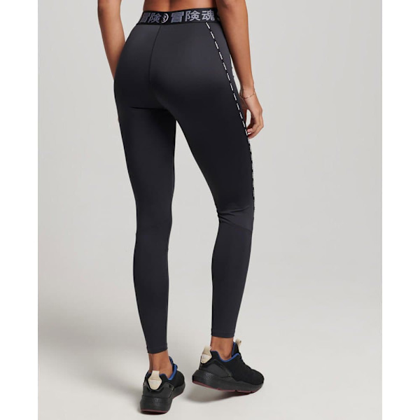 Superdry Strumpbyxor Train Branded Elastic Svart XS Kvinna