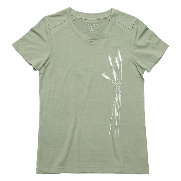 Devold Of Norway Oats T-shirt Med Korte ærmer Grøn M Kvinde